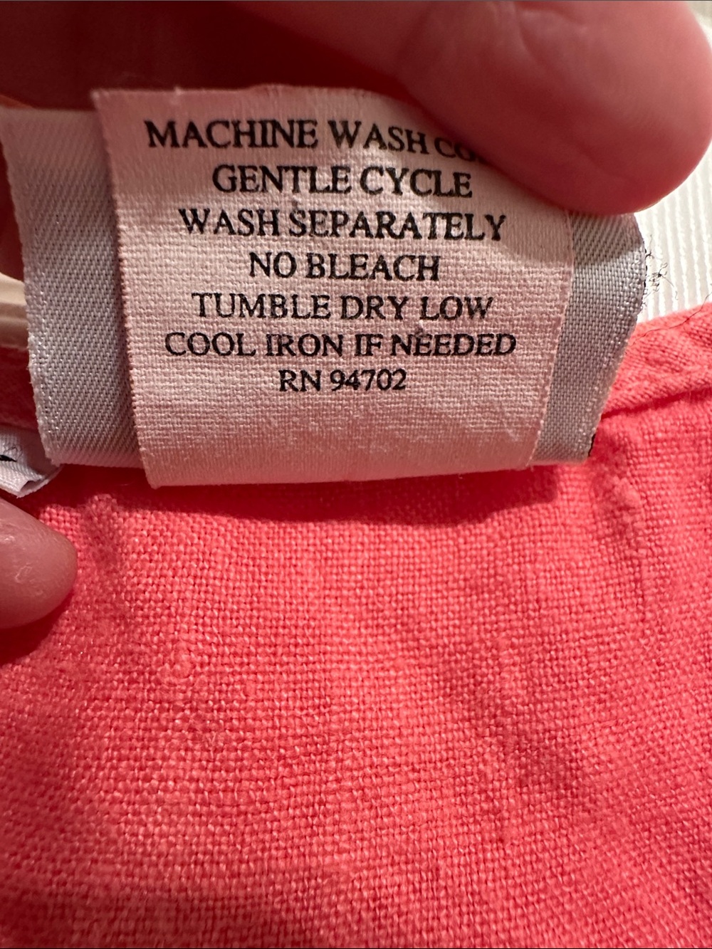 Hot Cotton Coral Tank Top - Picture 5 of 5